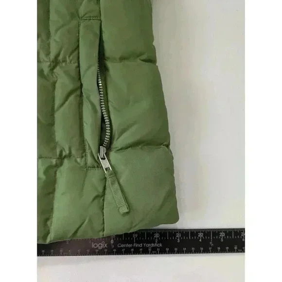 GAP Women’s Down Quilted Puffer Zip Up Vest Emerald Green Size M - Picture 9 of 10